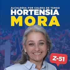 Les presentamos a nuestra candidata a alcaldesa Hortensia Mora por la  comuna de Calera de Tango! 🇨🇱💪🏻 Comprometida, con experiencia, y  dedicada a trabajar por las necesidades de los vecinos. Un equipo