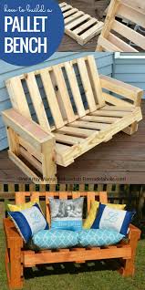 How To Build A Pallet Bench And It S Easier Than You Think Build One This Weekend With The Full Tutorial Fr Wooden Pallet Furniture Pallet Decor Pallet Diy