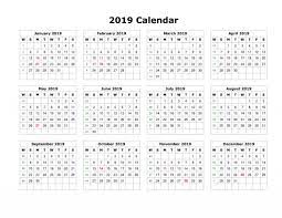 Free, easy to print pdf version of 2021 calendar in various formats. 2019 Calendar Template Pdf 2019calendar 2019printablecalendar 2019calendartempla Yearly Calendar Template 12 Month Calendar Printable Free Calendar Template