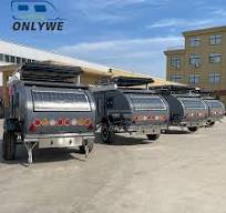 ONLYWE Mini camping-car tout-terrain léger en forme de larme 700 kg 2  couchages avec cuisine