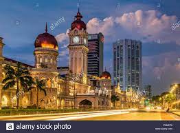 This historical landmark hosts the annual national day parade. Sultan Abdul Samad Gebaude Merdeka Square Kuala Lumpur Malaysia Stockfotografie Alamy