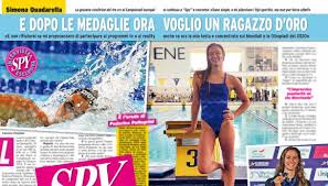Simona quadarella nel 2014 nazionalità italia altezza 172 cm: Simona Quadarella Oro Mondiale Nei 1500 Stile Libero Dilei