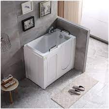 Un accesso comodo, facilitato da un gradino ribassato di soli 15 cm. Vasca Con Sportello E Seduta 110x63x97 H Con Apertura A Destra