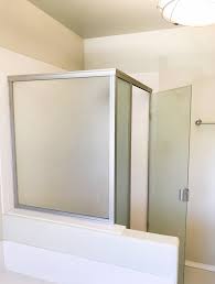 Get free shipping on qualified brass, frameless shower doors or buy online pick up in store today in the bath department. How To Paint A Brass Shower Frame For 30 Shower Door Diy