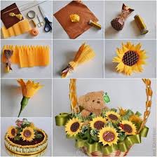 Sonnenblumen Basteln Blumen Selber Basteln Sonnenblume Basteln Blumen Basteln