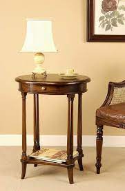 Mahogany End Table Oval Antique End Tables Side Tables Bedroom Round End Tables