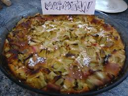Clafoutis A La Rhubarbe Recette Recettes De Cuisine Recettes Avec Rhubarbe Recette Clafoutis