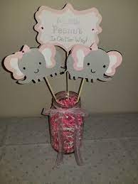 Baby Shower Centerpiece Girl Elephant Proyectos Cricut Proyectos Cricut