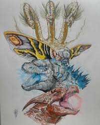 Godzilla 2019 Godzilla Tattoo Kaiju Monsters Kaiju Art