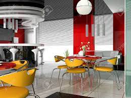 Maybe you would like to learn more about one of these? Dining Table In Modern Cafe 3d Image Stock Photo Picture And Royalty Free Image Image 4089098