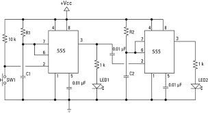 Lm555 timer 1 features 3 description the lm555 is a highly stable device for generating 1• direct replacement for se555/ne555 accurate time delays or oscillation. Electronics Components Double Up With The 556 Dual Timer Dummies