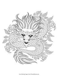The story revolves around a mythical viking world, where a young teen named hiccup, aspires to follow his tribe's tradition of becoming a dragon slayer. Chinese Dragon Coloring Page Free Printable Pdf From Primarygames