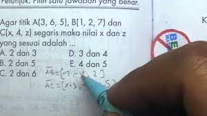 Titik Dari Vektor Segaris Soal 16 Youtube