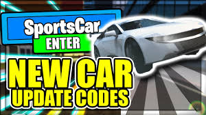 All New Sports Car Update Codes Vehicle Simulator Roblox Youtube