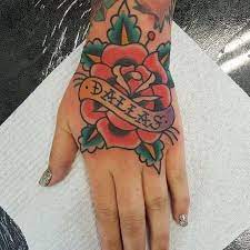 Name Tattoo Neck Tattoo Tattoos For Guys Traditional Hand Tattoo