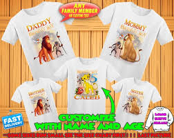 Lion King Birthday Shirt Lion King Family Shirts Lion King Etsy In 2020 Lion King Birthday Birthday Shirts Birthday