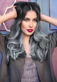 shades of grey smokey grey ombre graue haarfarben einzigartige haarfarbe graues ombre haar