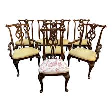 Shop chippendale dining room chairs at 1stdibs, the world's largest source of chippendale and other authentic period furniture. Mid 20th Century Chippendale Style Dining Room Chairs Set Of 8 Design Plus Gallery