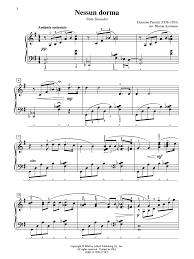 Welcome to the page of nessun dorma sheet music score on hamienet.com open educational music library. Nessun Dorma Piano Solo By Puccini G Aaronson J W Pepper Sheet Music