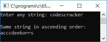 C program to sort characters in a string in ascending alphabetical order · initially, the program will prompt the user to enter a string. C Program To Sort String