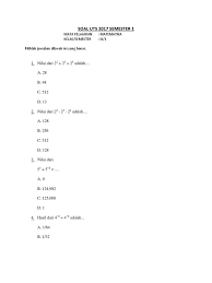 Soal pilihan ganda persamaan kuadrat smp kelas 9 doc. Soal Pangkat Dan Akar Kelas 9 Smp Pdf