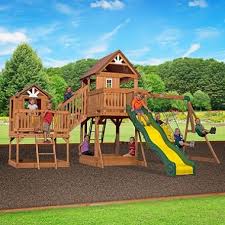 Backyard Discovery Malibu Cedar Swing Set Sam S Club Cedar Swing Sets Backyard Swing Sets Swing Set
