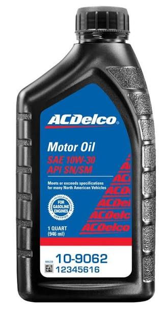 GM 10 W 30 ENGINE OIL - ACDELCO -4 L - Part Number: 19347170