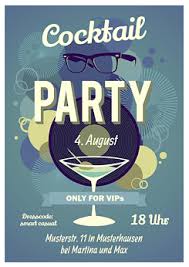 Druckvorlage Einladung Cocktailparty Bei Wunschblatt Selber Gestalten Und Drucken Cocktailparty Einladungen Party