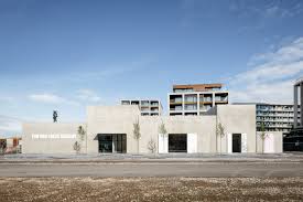 Ontdek (en bewaar!) je eigen pins op pinterest. Five Concrete Boxes With Pink Doors Form The Tim Van Laere Gallery In Antwerp Free Autocad Blocks Drawings Download Center