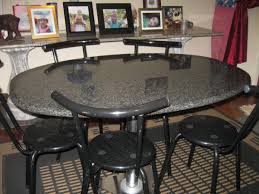 Grain wood furniture valerie 63. Black Galaxy Granite Dining Table Novocom Top