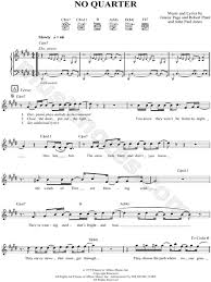 Led Zeppelin No Quarter Sheet Music Leadsheet In E Major Download Print Led Zeppelin Music Lead Sheet Led Zeppelin