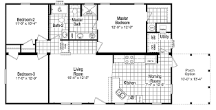 3 bedroom small modern farmhouse home plan, garage, cathedral ceiling, large covered deck, open living concept. Pin On Manufactured Homes