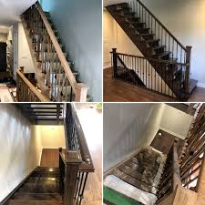The staff at brampton aluminum was very helpful, brigitte, helped me with a over the phone quote, the installer came out to measure, two weeks later, we have beautiful. Top Gta Stairs Staircase Paint Refinishing Bright Coating Solutions