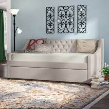 A wooden daybed, on the other hand, could easily double as a sofa. Charlton Home Jabari Twin Daybed With Trundle Reviews Wayfair
