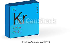 It was discovered by sir william ramsay in 1898. Krypton Element Vector Illustration Canstock