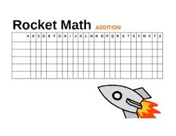 Rocket Math Class Chart