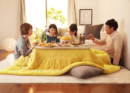 Kotatsu tables are tables that stand at a 14 inches distance from the ground. What Is A Kotatsu Choosing The Best Japanese Heated Table