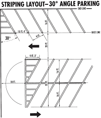 Large Picture Of Striping Layout Angle Parking 30