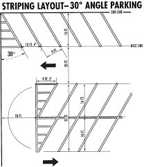 large picture of striping layout angle parking 30