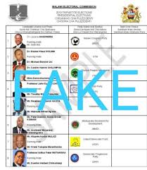 Fake Malawi Presidential Ballot Paper Sample In Circulation Malawi Nyasa Times News From Malawi About Malawi