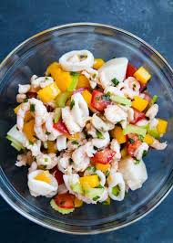 In this shrimp salad, the shrimp form the basis of the salad along with mayo, onion, celery another version of battered shrimp, crispy popcorn shrimp is perfect for an appetizer or party. Frutti Di Mare Seafood Salad Recipe
