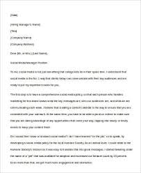 Hello i have got your job posting for digital marketer. Free 4 Social Media Cover Letter Templates In Ms Word Pdf