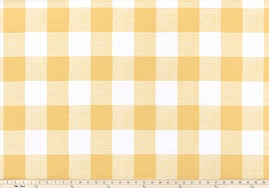 yellow plaid gingham check curtains