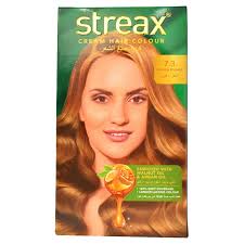 When it comes to coloring your hair golden blonde, it's all about your base. Streax Cream Hair Color Golden Blonde 7 4