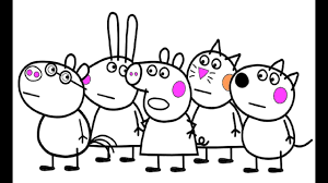 Zeichnen Und Farben Peppa Wutz Und Freunde Zeichnen Und Malen Fur Kinder Mit Dindin Youtube