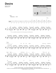 Desire By U2 Piano Vocal Guitar Right Hand Melody Digital Sheet Music