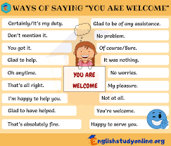 You Re Welcome List Of 45 Useful Ways To Say You Are Welcome English Study Online In 2020 Welcome Words Good Vocabulary Words Learn English Words