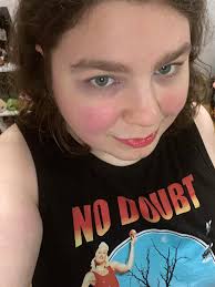 Me vs my character. I wish there were more hair options without bangs .