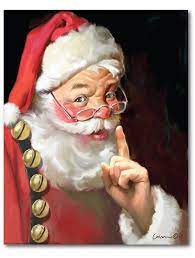 Check spelling or type a new query. Classic Santa Claus Wall Art Santa Paintings Santa Canvas Santa Art