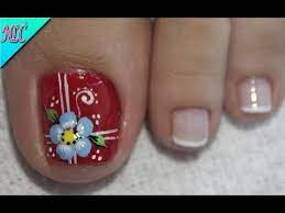 Y engalanar un traje básico para una fiesta ú ocasión especial, pero también podemos comenzar de abajo hacia arriba, incorporando color metal en las uñas de los pies. Flor Y Frances Para Pies Y Principiantes French Nail Art Flowers Nail Art Nlc Youtube Arte De Unas De Pies Unas Manos Y Pies Unas Pies Decoracion